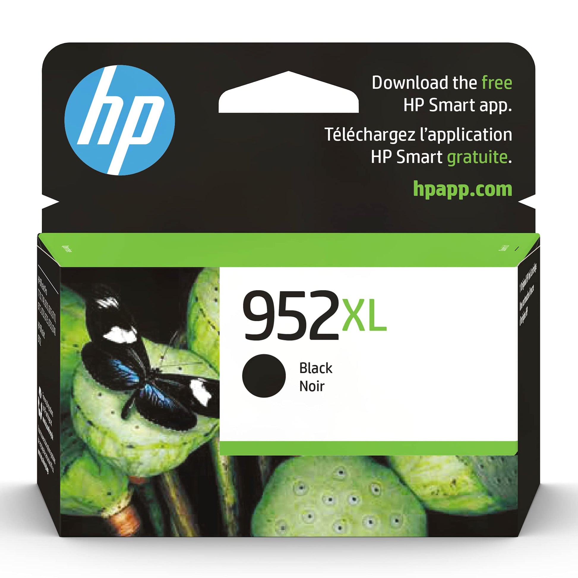 New Genuine HP 952XL Black (F6U19AN) Ink Cartridge-0