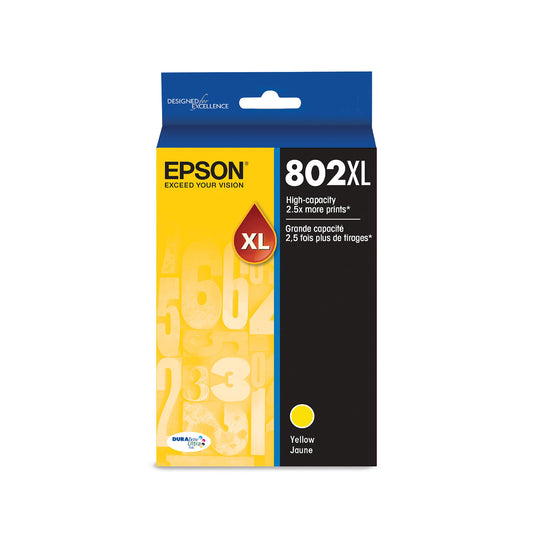 Original Epson 802XL Yellow High Yield Ink Cartridge-0