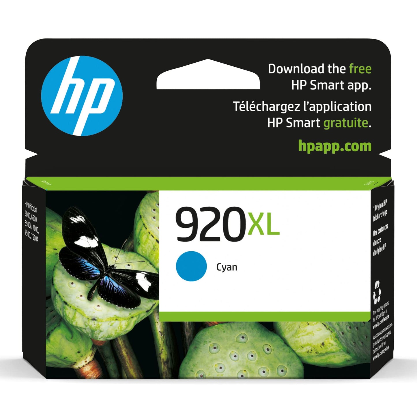 HP Genuine 920XL (CD972AN) Cyan Ink Cartridge-0