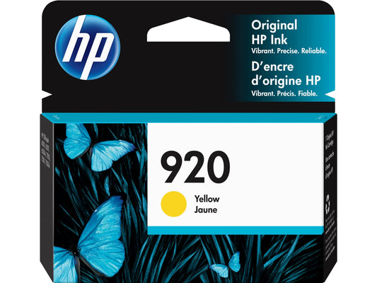 Genuine HP 920 (CH636AN) Yellow Ink Cartridge-0