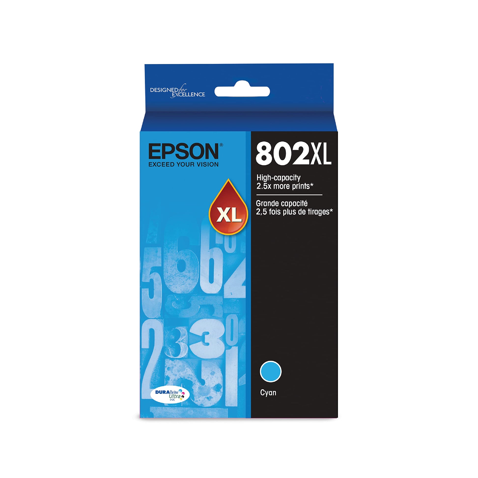 Original Epson 802XL Cyan High Yield Ink Cartridge-0