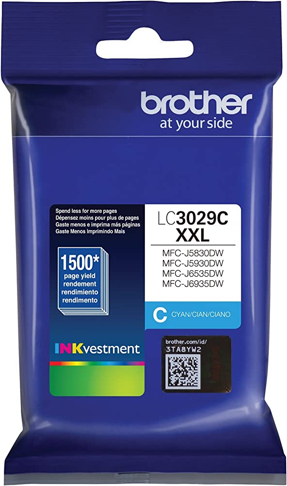 Brother LC3029 High-Yield Cyan Ink Cartridge-0