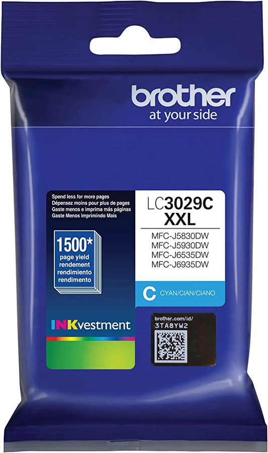 Brother LC3029 High-Yield Cyan Ink Cartridge-0