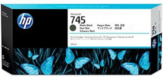 HP 745 300-ml DesignJet (F9K05A) Matte Black Ink Cartridge-0