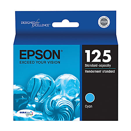 Original Epson 125 Cyan Ink Cartridge-0