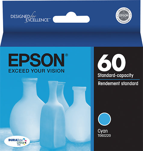 New Genuine Epson 60 (T060220) Cyan Ink Cartridge-0