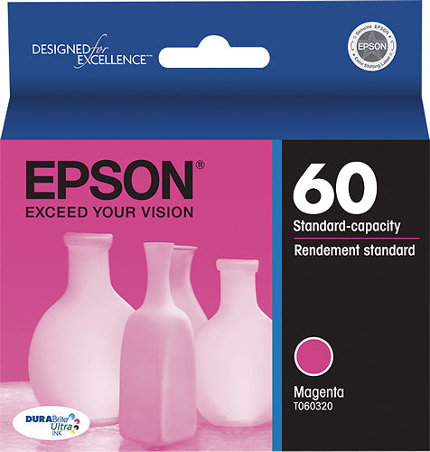 New Genuine Epson 60 (T060320) Magenta Ink Cartridge-0