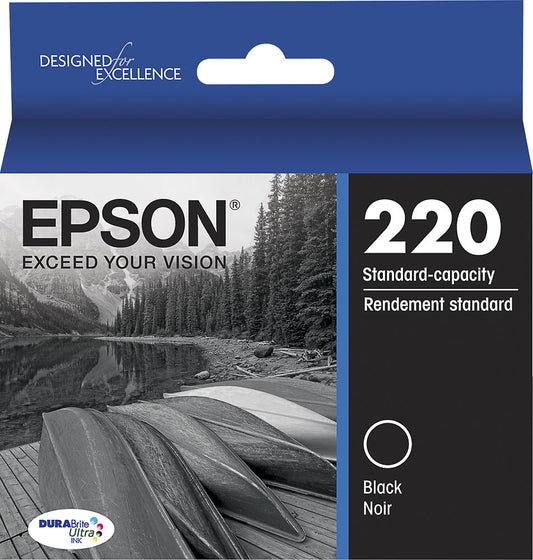 Epson 220 Standard-capacity Black Ink Cartridge-0