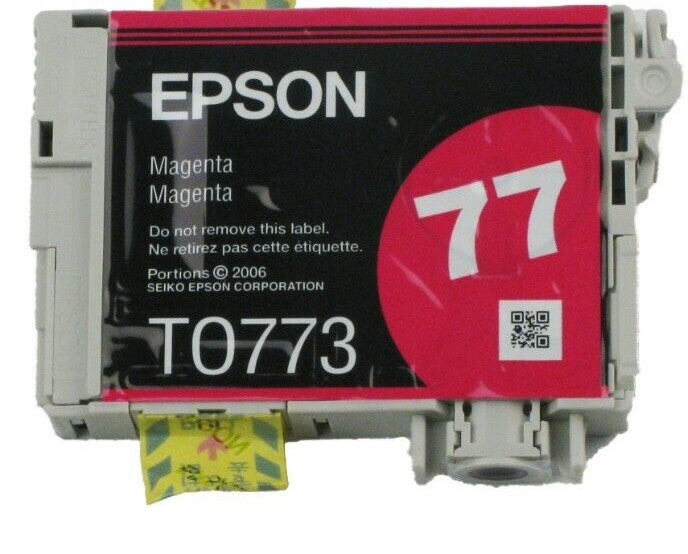 Original Epson 77 (T0773) Magenta Ink Cartridge-0