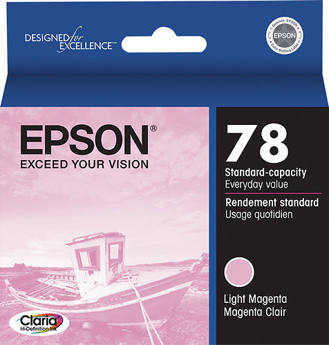 New Genuine Epson 78 (T078620) Light Magenta Ink Cartridge-0