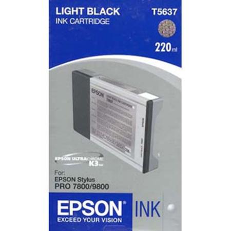 Original Epson T5637 Light Black Ink Cartridge-0