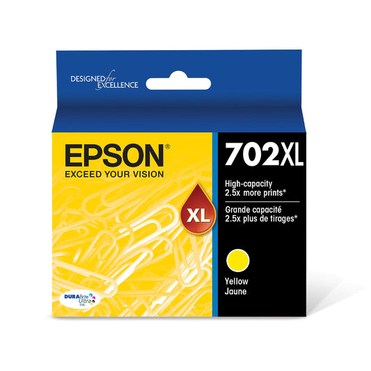 Epson T702XL Yellow High Yield ( T702XL420-S) Ink Cartridge-0