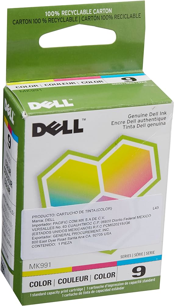 Original Dell Series 9 MK991 Color Ink Cartridge-0