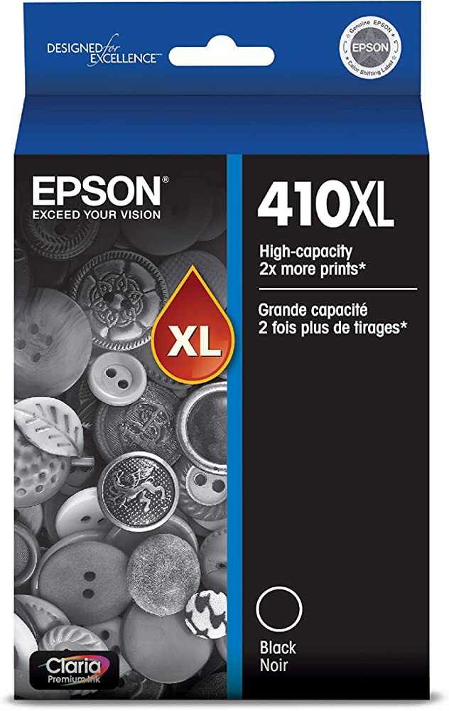 Epson 410XL Claria Premium High-Yield Black Ink Cartridge-0