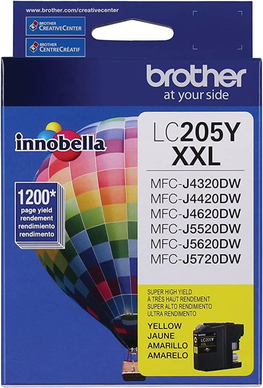 Brother LC205XXL Extra High Yield Yellow Ink Cartridge-0