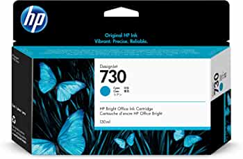 Original HP 730 130-ml (P2V62A) Cyan Ink Cartridge-0