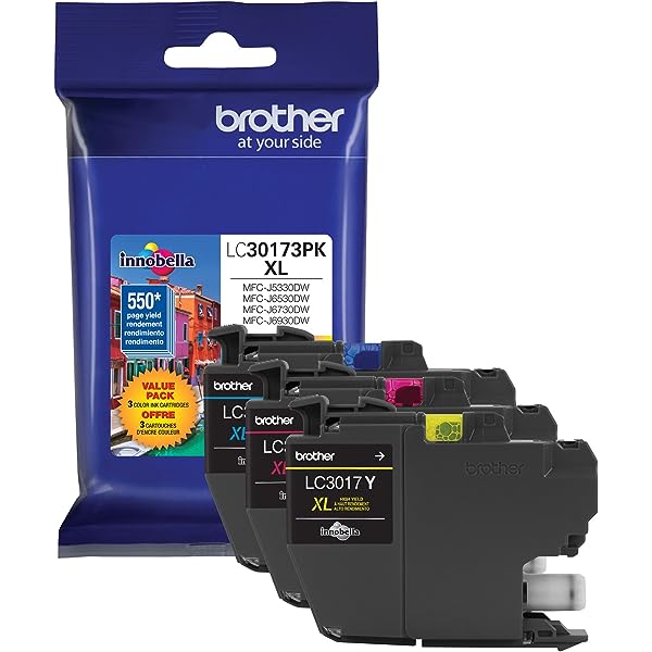 Brother LC3017 Original Cyan, Magenta, Yellow Ink Cartridge-0