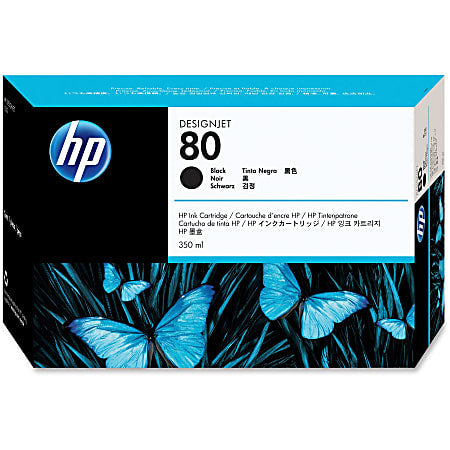 Original HP 80 (C4871A) Black Ink Cartridge-0