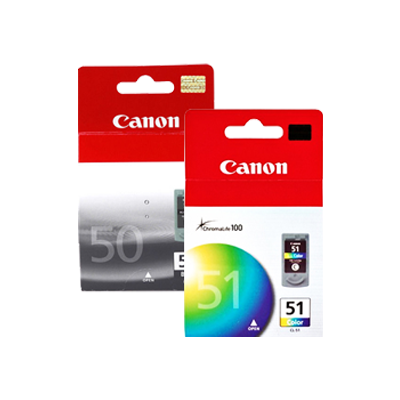 Original Canon PG-50 Black and CL-51 Color Ink- Combo Pack-0