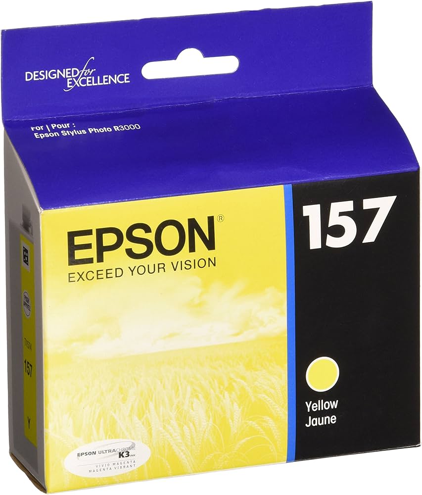 Original Epson 157 Yellow Ink Cartridge-0