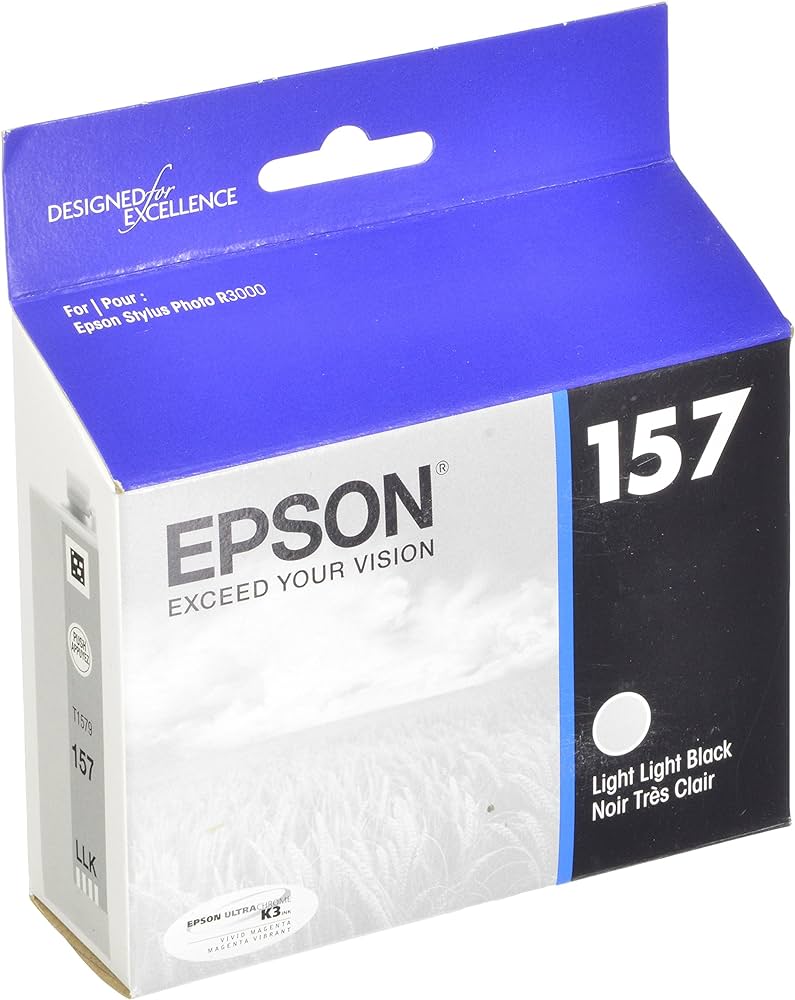 Epson T15792 Light Light Black Ink Cartridge, T157920O-0