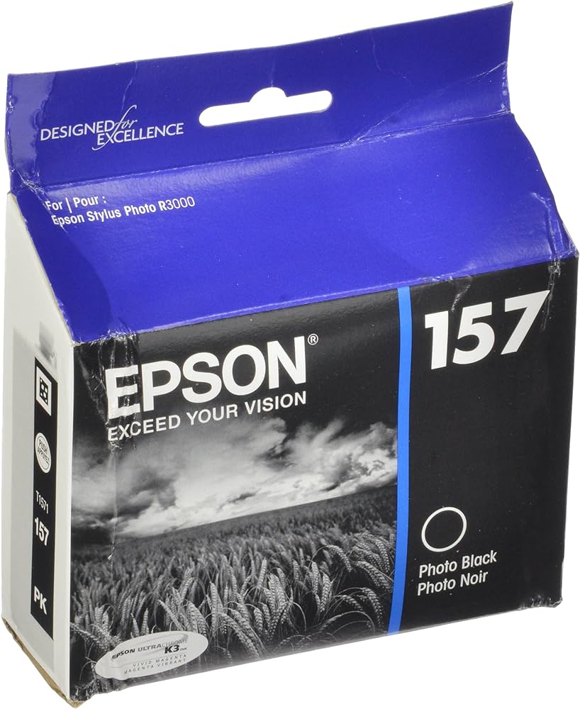 Epson T15712 Photo Black Ink Cartridge, T157120O-0