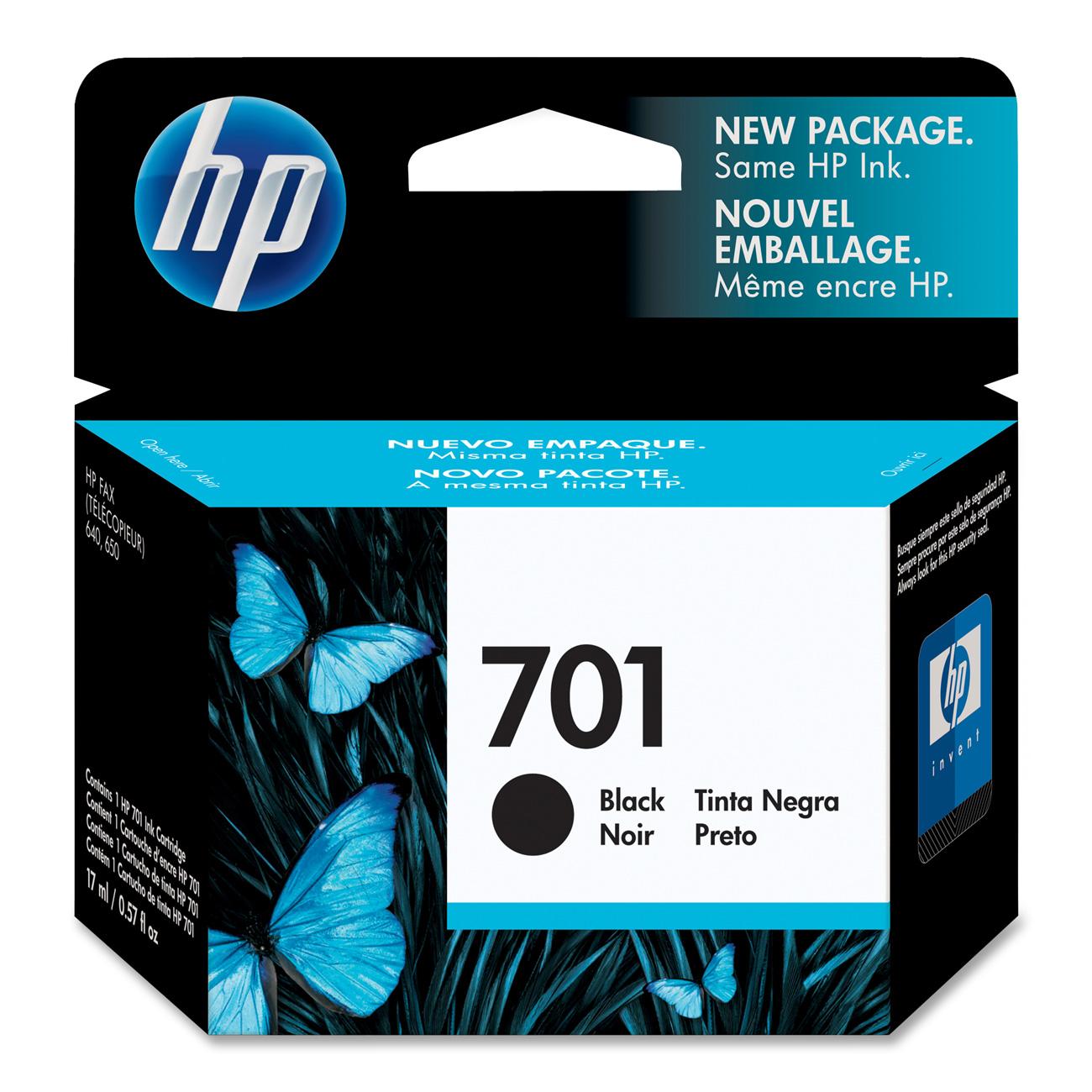 Original HP 701 (CC635A) Black Ink Cartridge-0