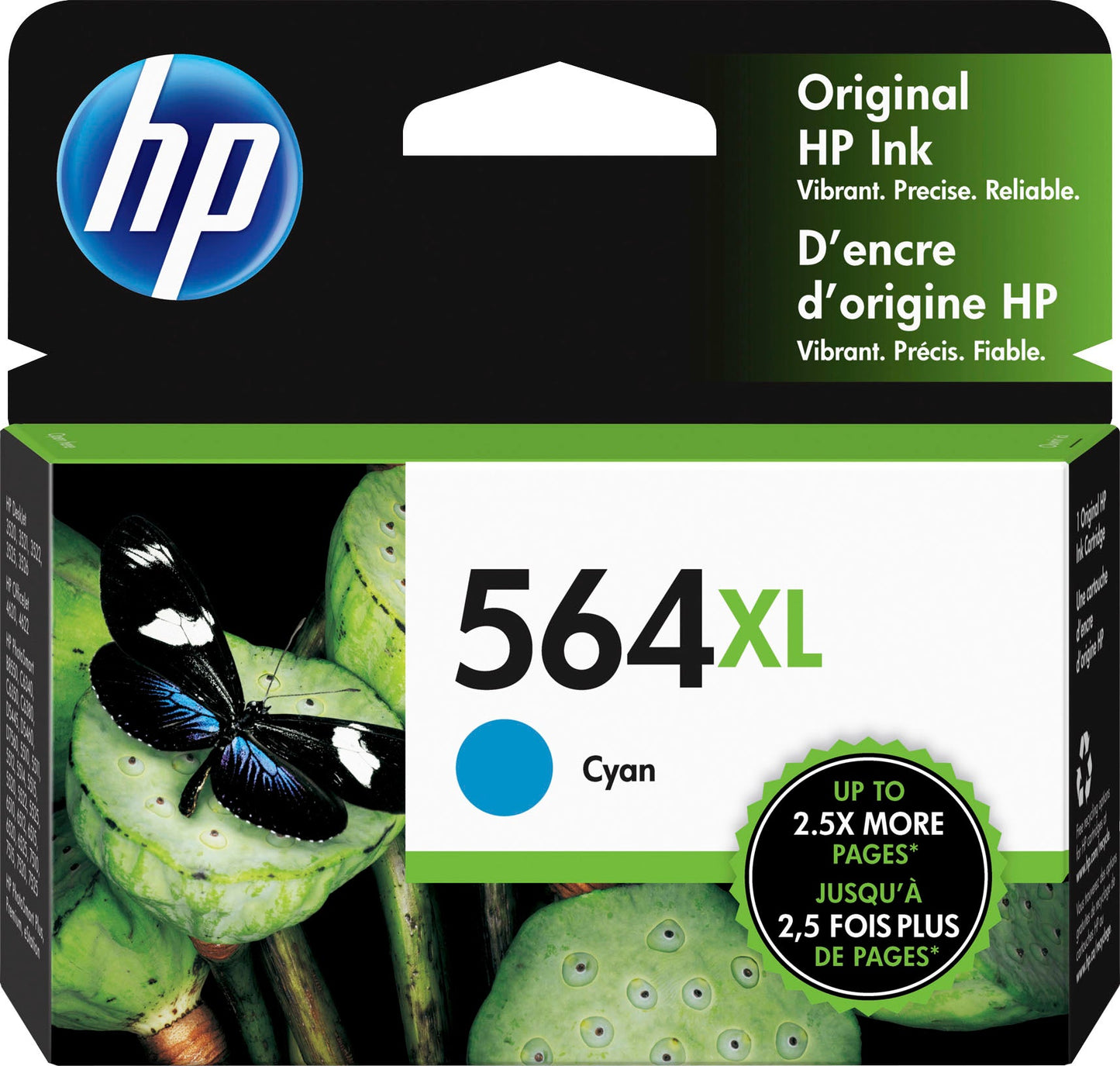 Original HP 564XL (CB323WN) Cyan Ink Cartridge-0