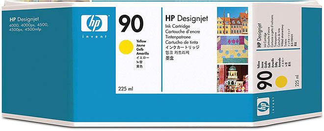 HP 90 Standard-Yield Yellow Inkjet Cartridge, C5064A-0