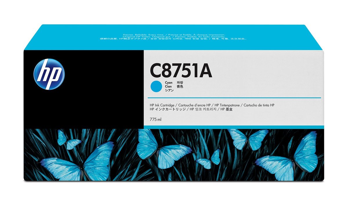 Original HP C8751A Cyan Ink Cartridge-0