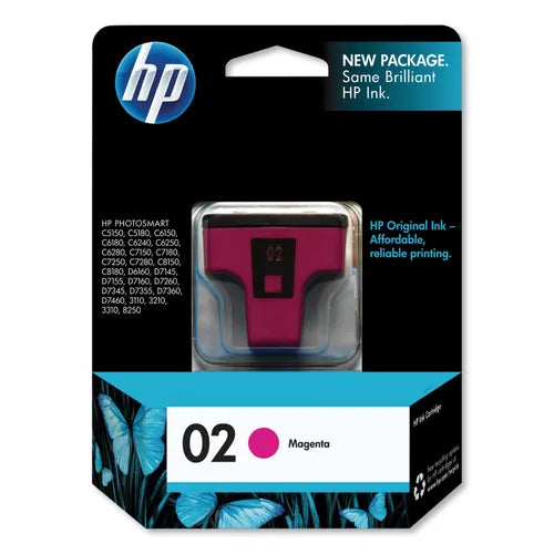 HP 02 Magenta Ink Cartridge, C8772WN-0