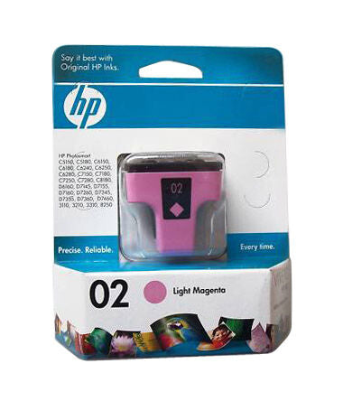 Genuine HP 02XL (C8776WN) Light Magenta Ink Cartridge-0