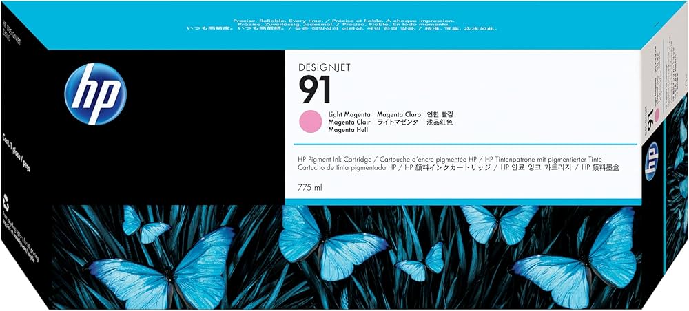 Original HP 91 775-ml (C9471A) Light Magenta Ink Cartridge-0