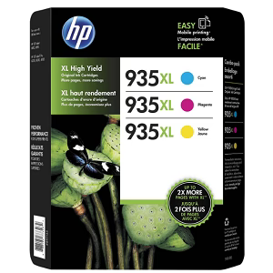 Original HP 935XL Cyan, Magenta, Yellow Ink Cartridges-3 Pack-0