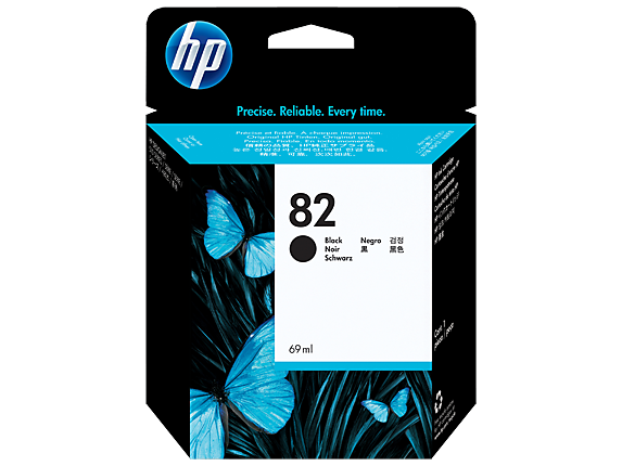 HP 82 69-ml (CH565A) Black Ink Cartridge-0