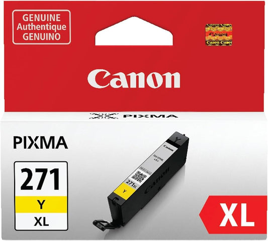 Canon CLI-271XL High Yield Yellow Inkjet Cartridge, 0339C001-0