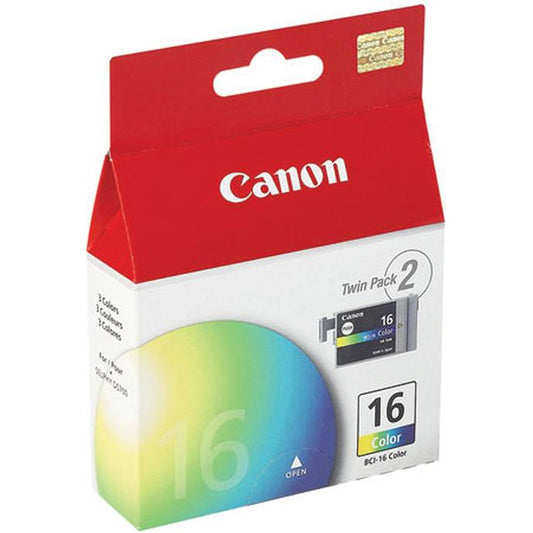 Original Canon BCI-16 Color Ink Cartridge-2 Pack-0