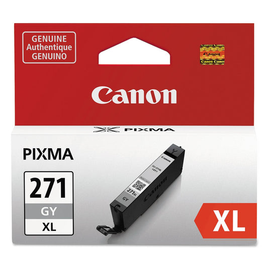 Canon CLI-271XL High Yield Gray Inkjet Cartridge, 0340C001-0