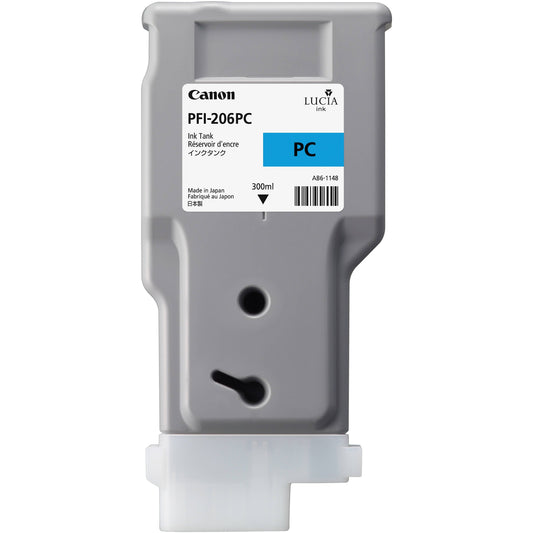 Original Canon PFI-206 300mL Photo Cyan Ink Cartridge-0