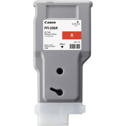 Original Canon PFI-206 300mL Red Ink Cartridge-0