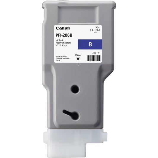 Original Canon PFI-206 300mL Blue Ink Cartridge-0