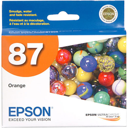 Original Epson 87 (T0879) Orange Ink Cartridge-0
