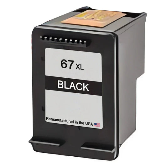 Compatible Replacement for HP 67XL Black (3YM57AN) — Remanufactured High-Yield Ink Cartridge