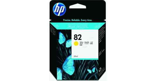 HP 82 28-ml (CH568A) Yellow Ink Cartridge-0