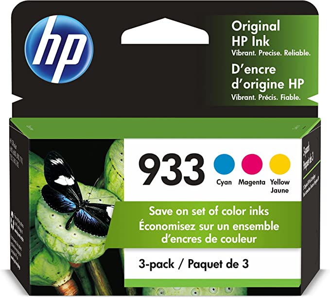 Original HP 933 Cyan, Magenta, Yellow Ink Cartridges (3-pack)-0