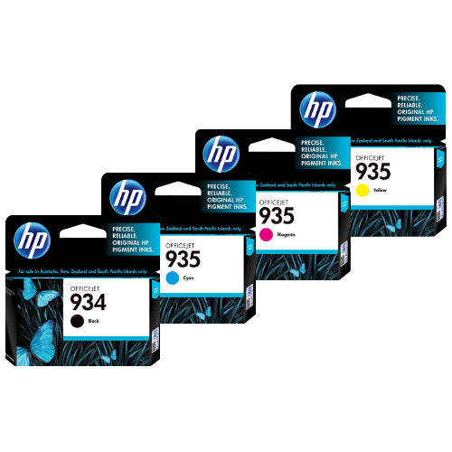 Original HP 934 Black / 935 Cyan, Magenta, Yellow Ink Cartridges-0