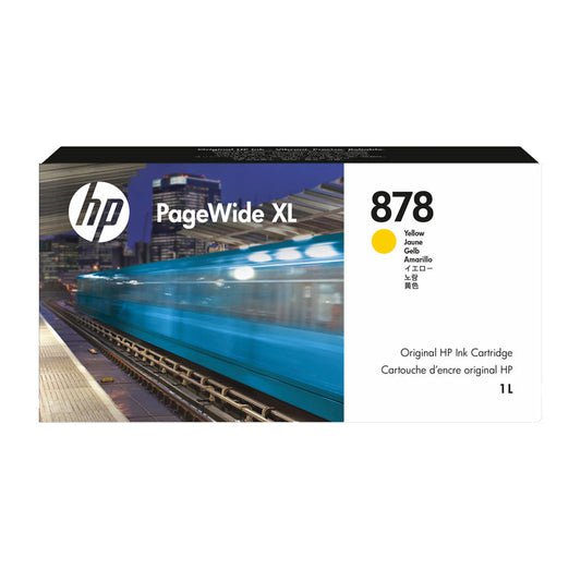 HP 878 PageWide XL 1L Yellow Ink Cartridge (312Z4A)-0