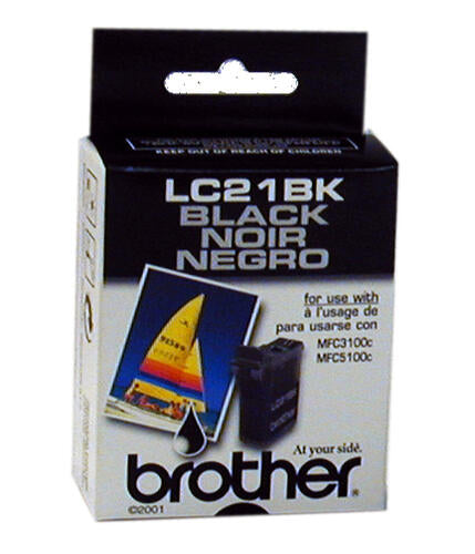 Brother LC21 Innobella Black Ink Cartridge, LC21BK-0