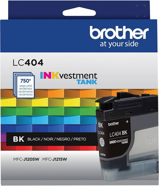 Brother LC404 Standard-Yield Black Ink Cartridge, LC404BK-0