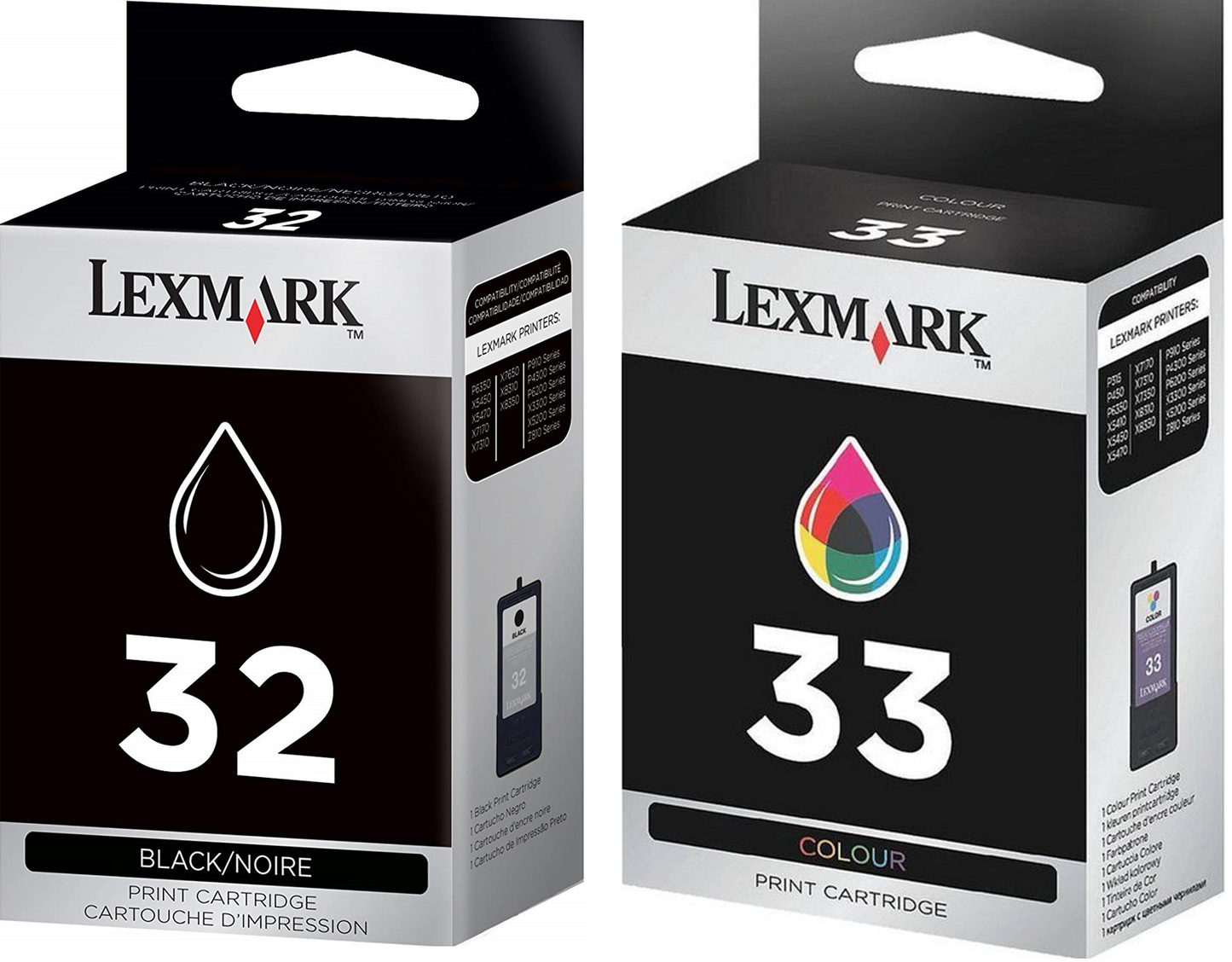 Lexmark 18C0532 #32/#33 Black & Color Twin Pack ink Cartridges-0